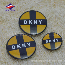 Cheap round printed safty pin fashional souvenir badge